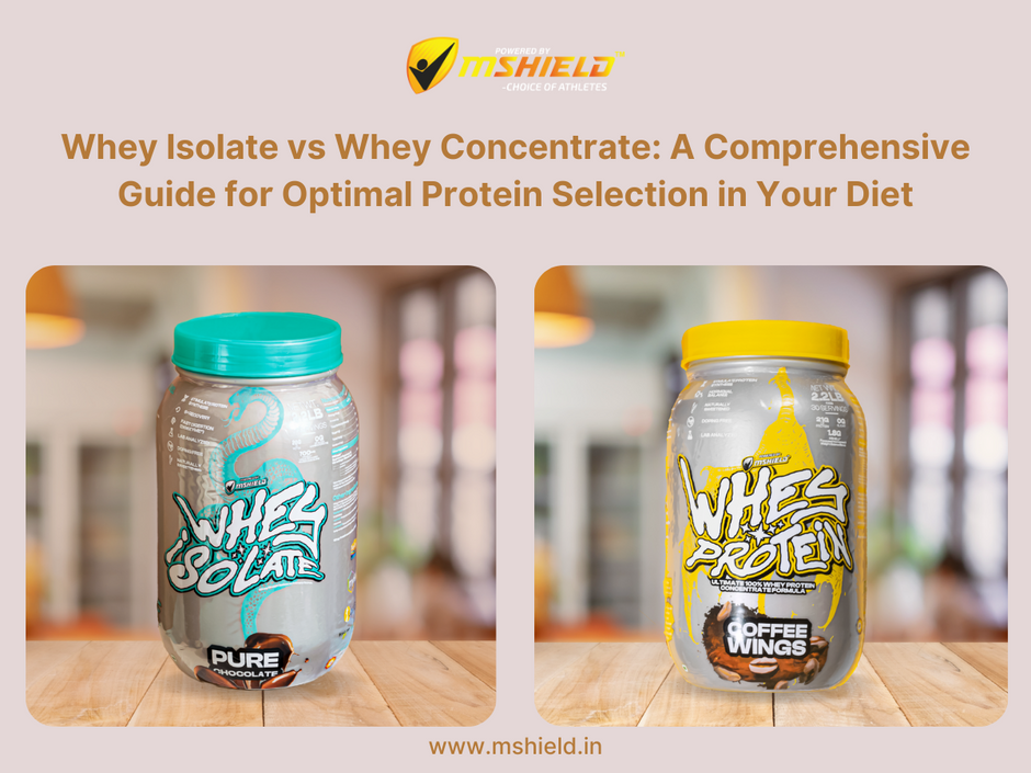 Protein powder options: Whey Isolate vs. Whey Concentrate - understanding the key differences for optimal nutrition.