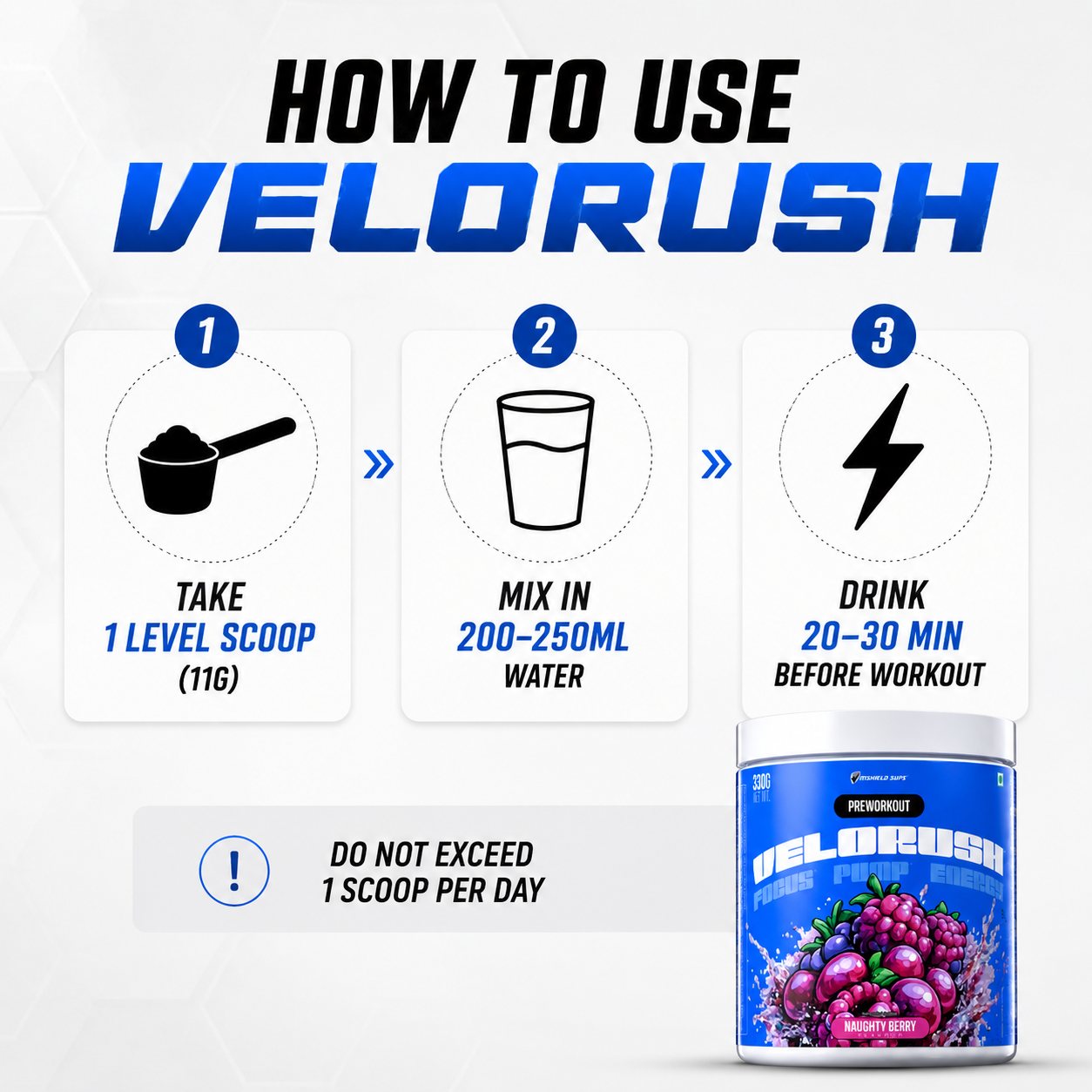 Velorush - Best Pre Workout in India