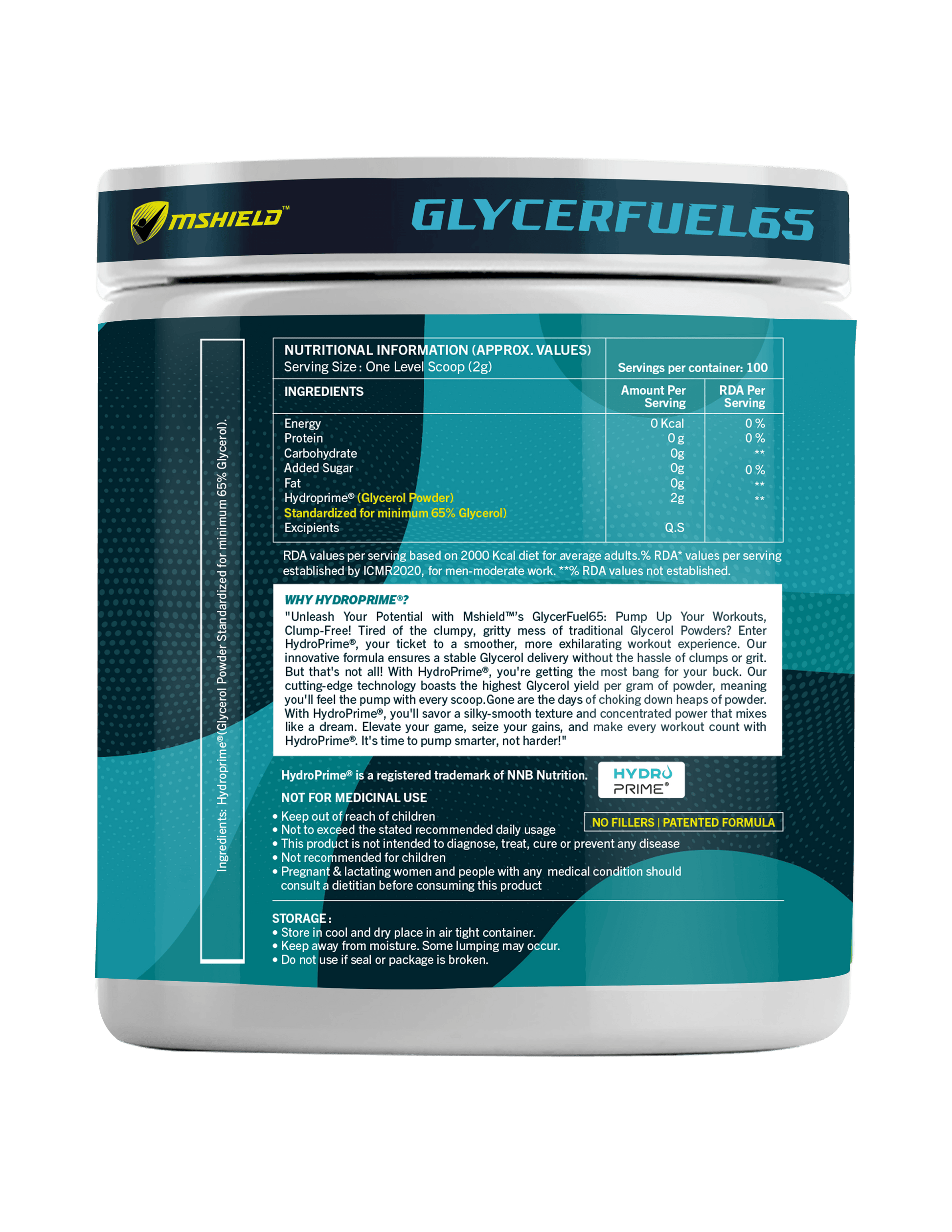 Stay Hydrated During Workouts with Glycerfuel-65 Hydroprime Supplement