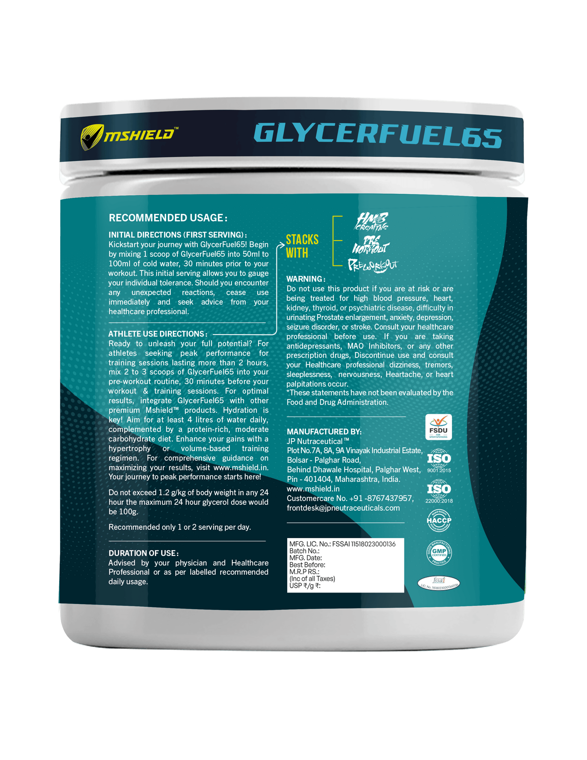 Boost Performance: Glycerfuel-65 Hydroprime Glycerol Supplement Powder