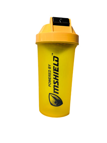 Leak-proof Yellow Protein Shaker Bottle - Ideal for Mixing Supplements and Shakes