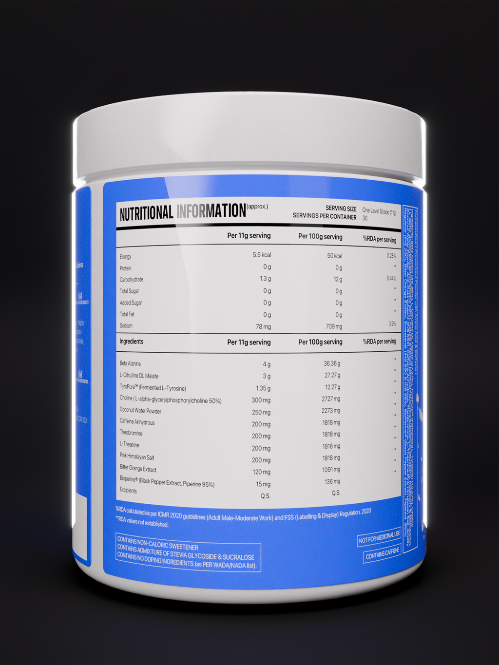 pre workout with alpha gpc